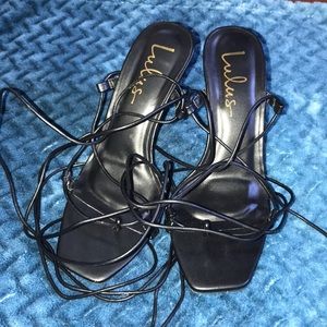 Strappy lace up heels by Lulus🌈